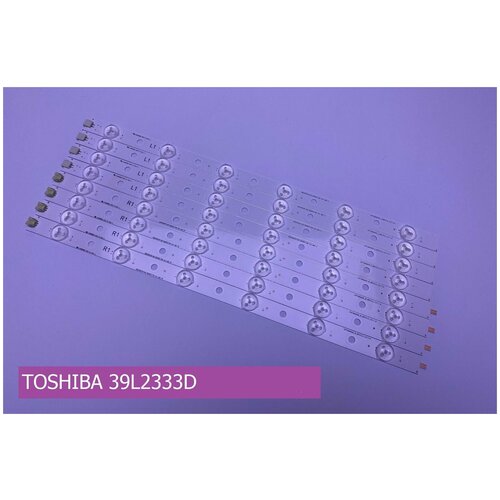 Подсветка для TOSHIBA 39L2333D подсветка led для телевизора 1140мм 12 линз 2 планки l r 6 6 led psla2 0 55 l r type rev0 3v