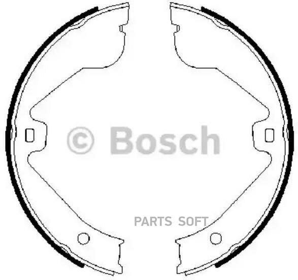 BOSCH 0986487705 Колодки тормозные барабанные