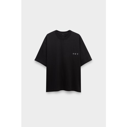 Футболка 001, размер s, черный aseven чёрная футболка с принтом aseven