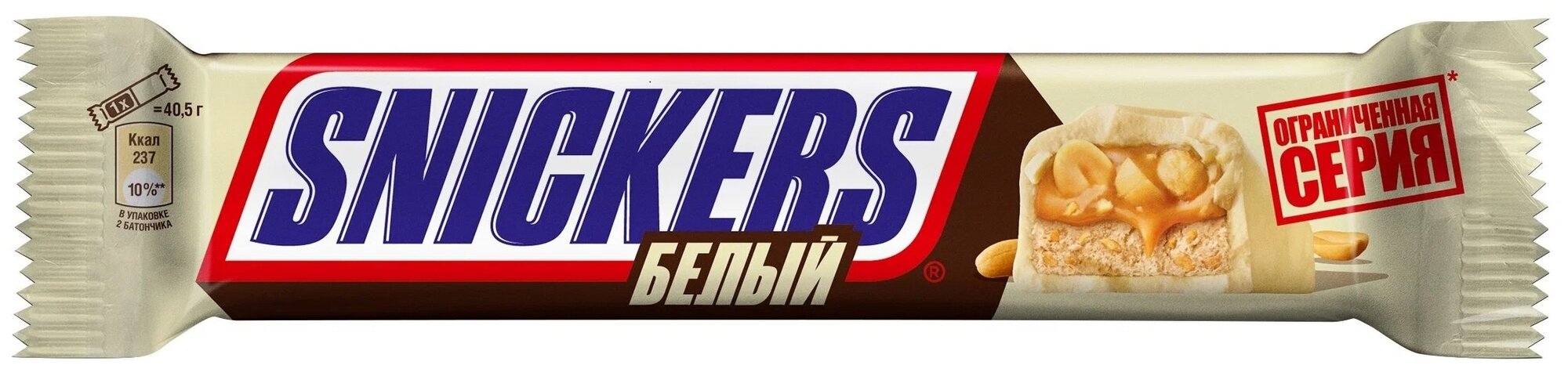 Snickers Белый шоколадный батончик, 81г