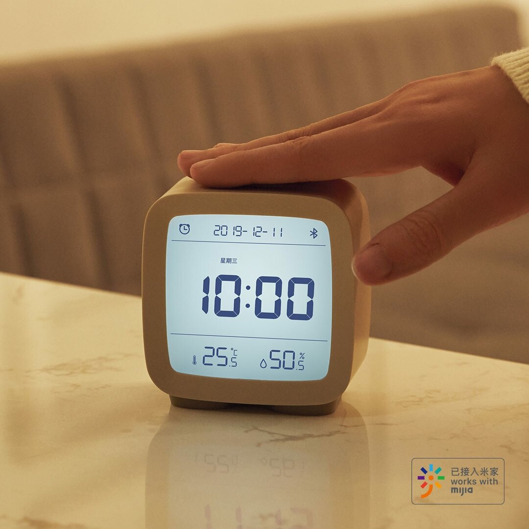 Умный будильник Xiaomi Qingping Bluetooth Alarm Clock Beige (CGD1) - фотография № 9