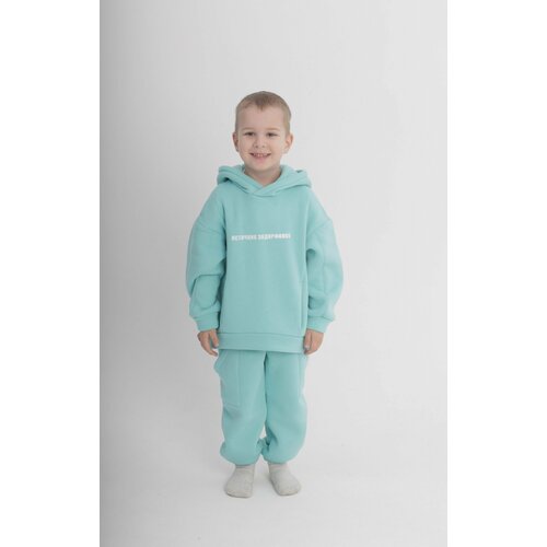 фото Детский костюм теплый с начесом / теплый спортивный костюм для мальчика эндорфин