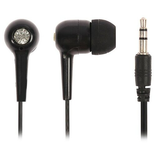 Наушники LuazON Брилиант W-02 вакуумные чёрные 30800₽