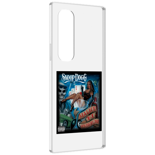 Чехол MyPads Snoop Dogg MALICE N WONDERLAND для Samsung Galaxy Z Fold 4 (SM-F936) задняя-панель-накладка-бампер