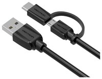 Кабель Vention USB - microUSB / USB Type-C (CABBD) 0.5 м черный