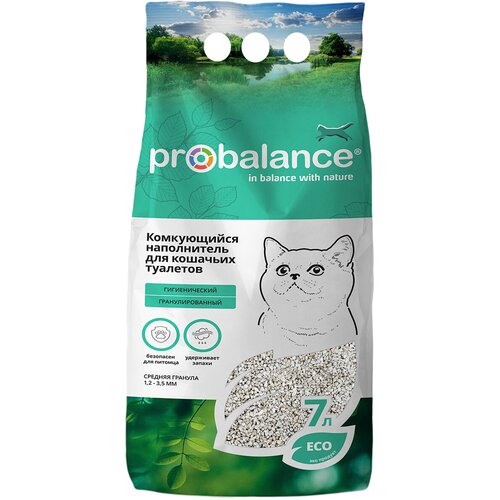 Probalance - Наполнитель глиняный Комкающий для кошачьего туалета 7 л