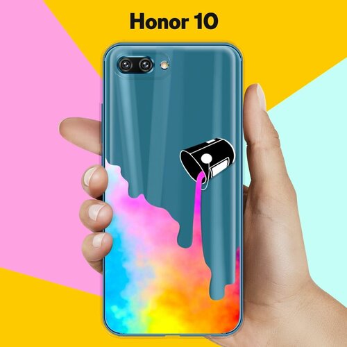 Силиконовый чехол Краски на Honor 10