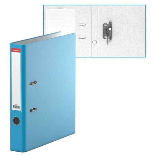 Папка-регистратор А4, 50 мм, ErichKrause Neon, голубая