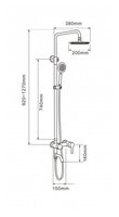 Душевая стойка MELANA F1002P