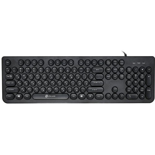 Клавиатура Oklick 400MR черный USB slim 154000₽