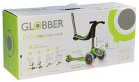 Кикборд GLOBBER Evo 4 In 1 Plus Lights голубой