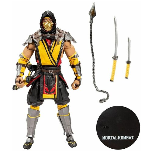 Фигурка Мортал Комбат Скорпион Mortal Kombat Scorpion 18 см фигурка mcfarlane toys лю кан мортал комбат mortal kombat liu kang action figure