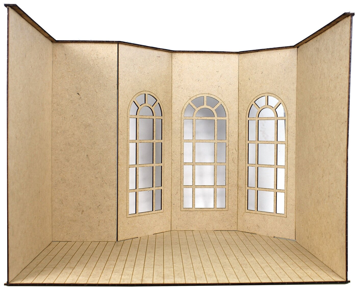 Румбокс с витражными окнами Дом для кукол Барби 50х42х40см
