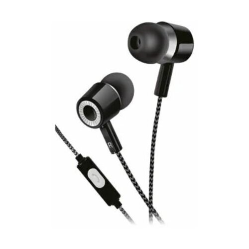 Наушники внутриканальные c микрофоном Perfeo ALTO-M черные 63100₽