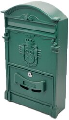 Почтовый ящик "Ключики" цвет: зеленый/ почтовый ящик металлический/ почтовый ящик с замком/ ящик почтовый/ почтовый ящик с замком уличный