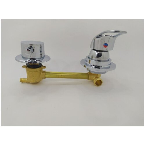 Смеситель для душевой кабины (2 режима, 150мм, хомут)