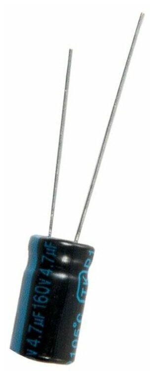 Capacitor / Конденсатор электролитический 4,7x160 (6,3x11) TK Jamicon 105C