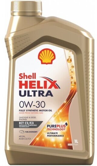 Моторное масло Shell Helix Ultra ECT C2/C3 0W-30 синтетическое 1 л