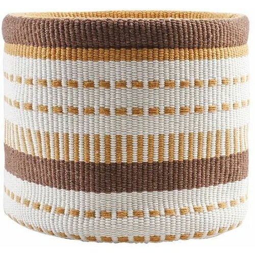 Корзинка текстильная для хранения мелочей бежевая