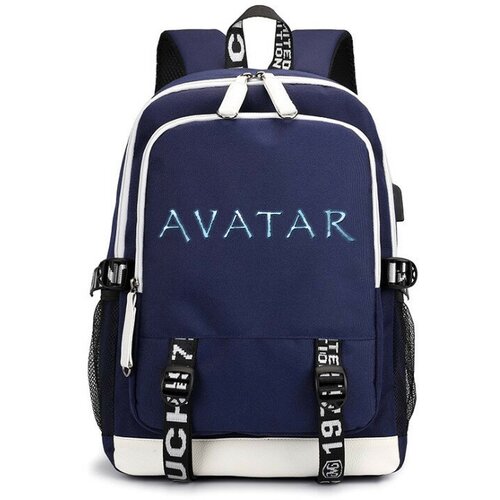 Рюкзак Аватар (Avatar) синий с USB-портом №1 рюкзак растения против зомби plants vs zombies синий с usb портом 1