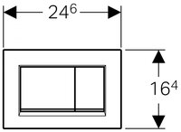 Кнопка смыва GEBERIT 980.012.KM.1 Sigma 30 черный/хром