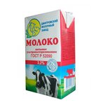 Молоко Дмитровский молочный завод ультрапастеризованное 3.2%, 1 шт. по 1 л - изображение