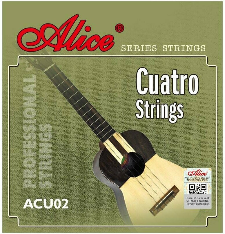 Струны для укулеле сопрано ALICE ACU02 натяжение Standard, черные
