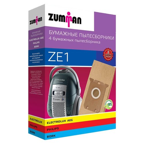 пылесборник zumman smr90 ZUMMAN Бумажные пылесборники ZE 1, 4 шт.
