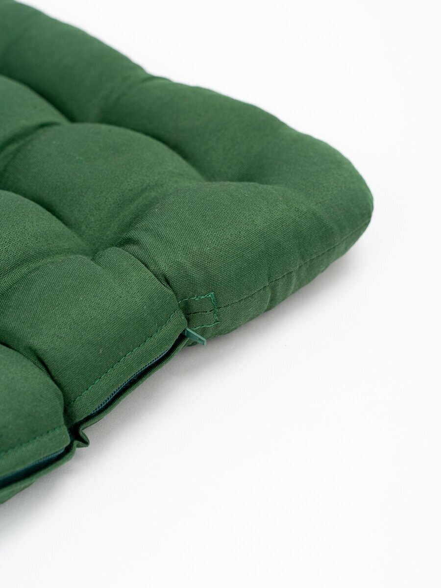 Подушка на стул с лузгой гречихи Bio-Line , универсальная, ортопедическая, для офисного кресла, в автомобиль,40х40 см, зеленый