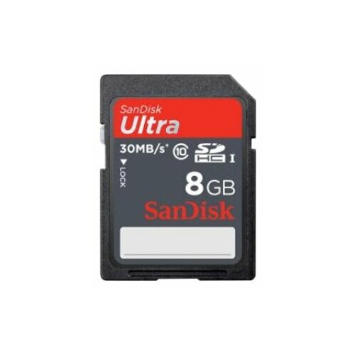 Карта памяти SanDisk SDHC 8 ГБ Class 10, UHS-I, R 30 МБ/с