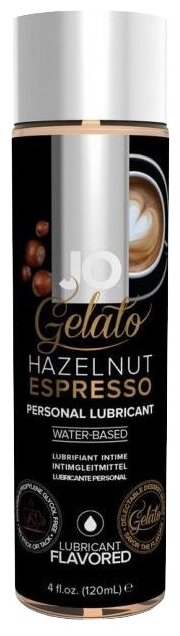 Лубрикант с ароматом орехового эспрессо JO GELATO HAZELNUT ESPRESSO - 120 мл.