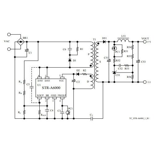 Микросхема STR-A6069H DIP-7