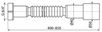 Шланг гофрированный AlcaPLAST A77