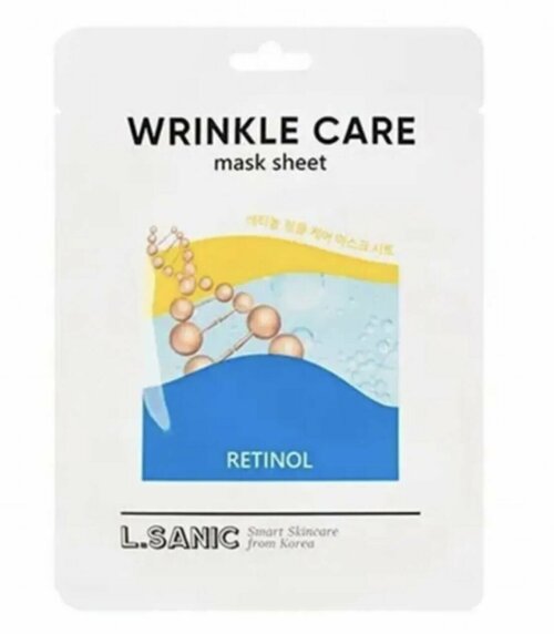 Маска тканевая омолаживающая с ретинолом L.Sanic Retinol Wrinkle Care Mask Sheet 25мл