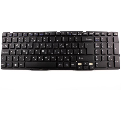 Клавиатура для ноутбука Sony SVE15 SVE17 черная pn 149151211 9Z N6CBW G0R 9Z N6CSW G0R 1270₽