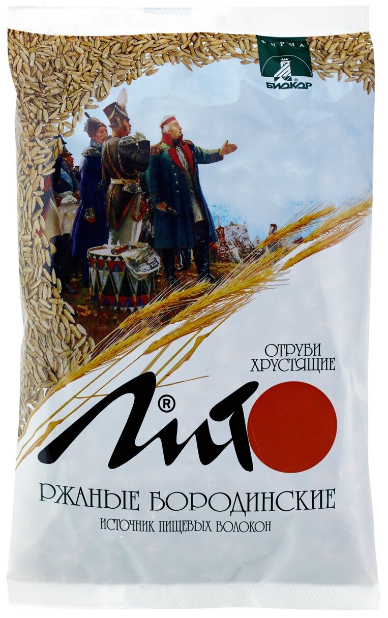Лито Отруби ржаные хрустящие с кальцием Бородинские 200г