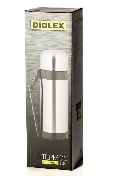 Термос классический Diolex 1800 мл (DXH-1800-1) с ручкой