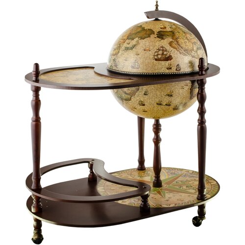 Глобус-бар напольный со столом, мини бар, бар домашний, сфера 40 см