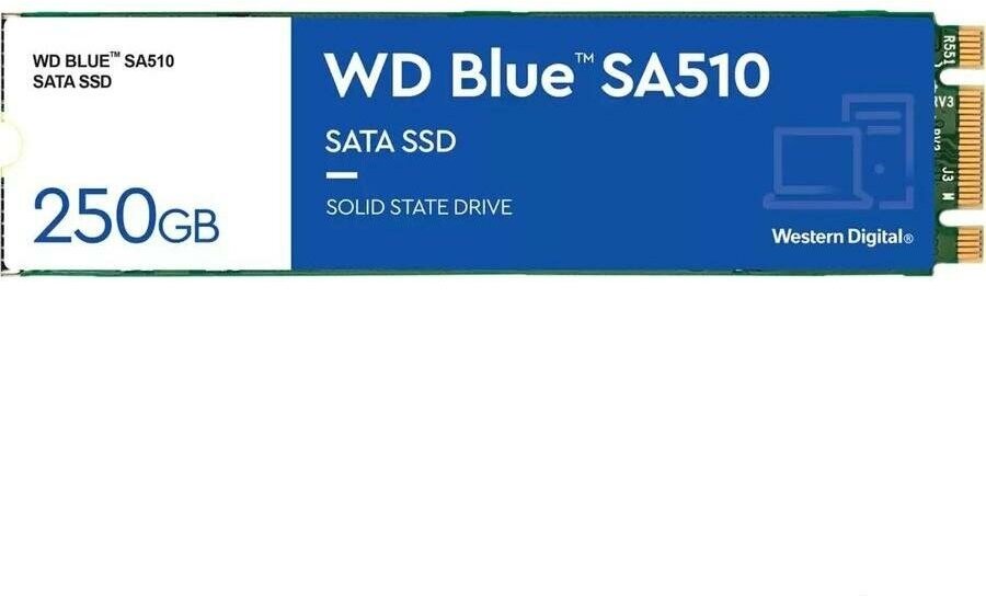 Твердотельный накопитель SSD Western Digital Blue SA510, 250GB, M.2(22x80mm), SATA3, R/W 550/525MB/s, IOPs 95 000/81 000, TBW 100, DWPD 0.2 (12 мес.) - фотография № 5