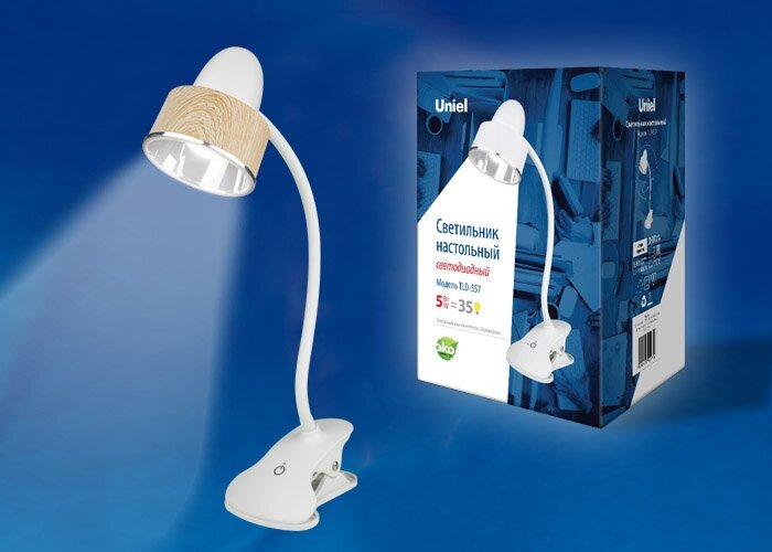 Светильник настольный TLD-557 Brown/LED/350Lm/5500K/Dimmer Uniel UL-00004138