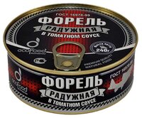 Ecofood Форель радужная в томатном соусе, 240 г