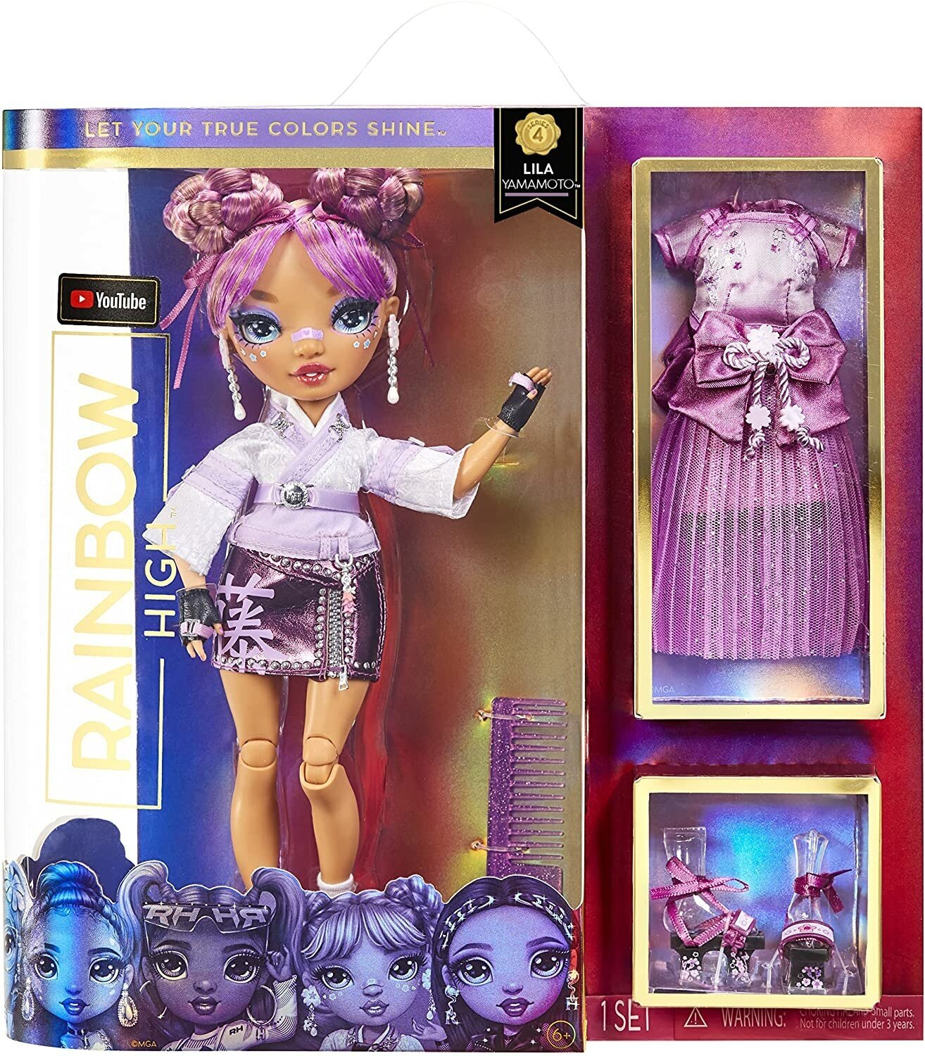 Rainbow High Lila Yamamoto - Mauve Purple Fashion Doll, 578338