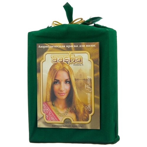 фото Хна Aasha Herbals оттенок Золотой Блонд (аюрведическое средство), 100 г