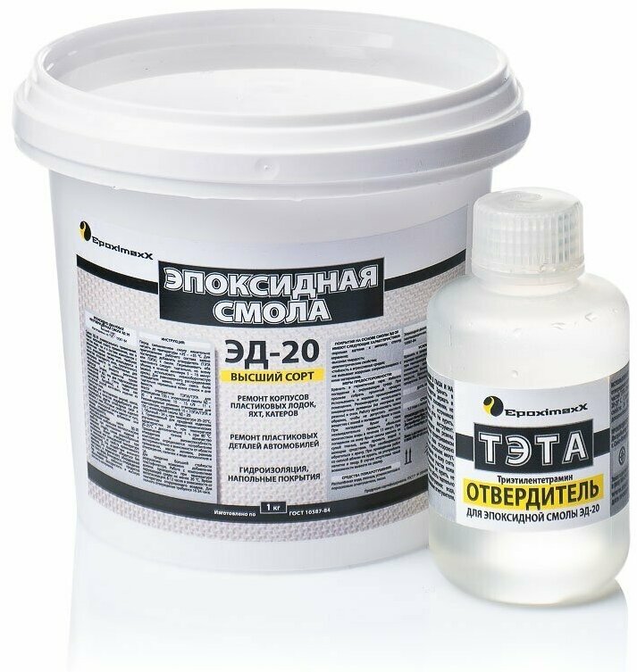 фото Эпоксидная смола универсальный EpoximaxX ЭД-20 с отвердителем ТЭТА