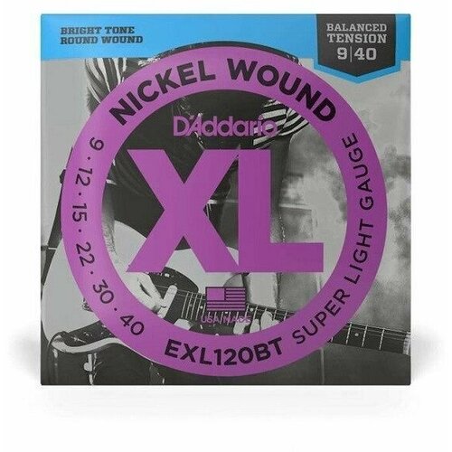 D'Addario EXL120BT Super Light Струны для электрогитары 9-40