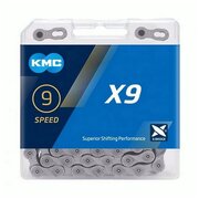 KMC Цепь KMC X9 Grey, 9 скоростей, 114 звеньев