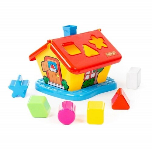 Полесье Развивающая игрушка «Садовый домик» с сортером, цвета микс
