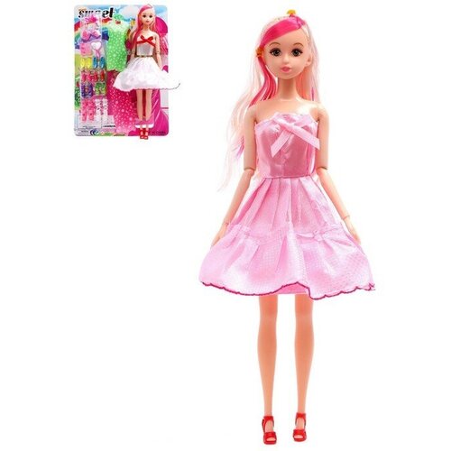 Кукла шарнирная «Лиза» с набором платье, обуви и аксессуарами