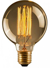 Лампы Эдисона Ретроник G125 круглая янтарное стекло (лампа накаливания), G125-Ret-27