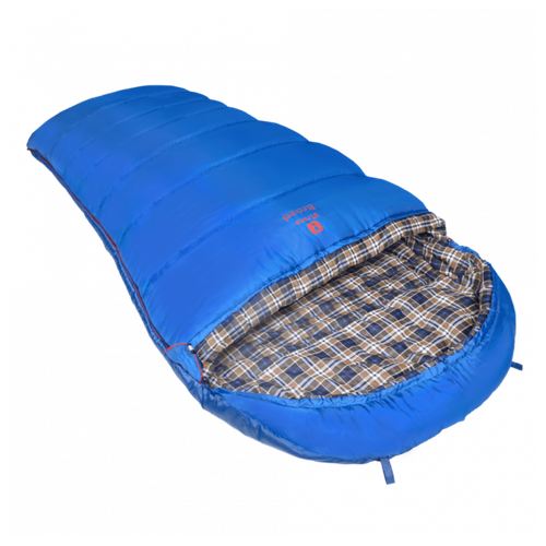 фото Спальный мешок btrace duvet (одеяло), 230*80, (до -15) правый, серый/синий 4-22443